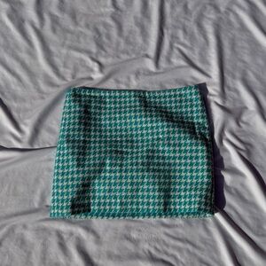 mini houndstooth skirt